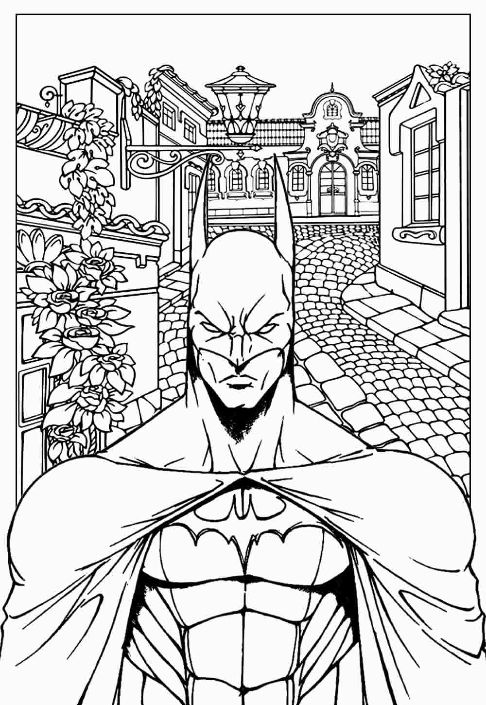 Desenho de Batman para imprimir