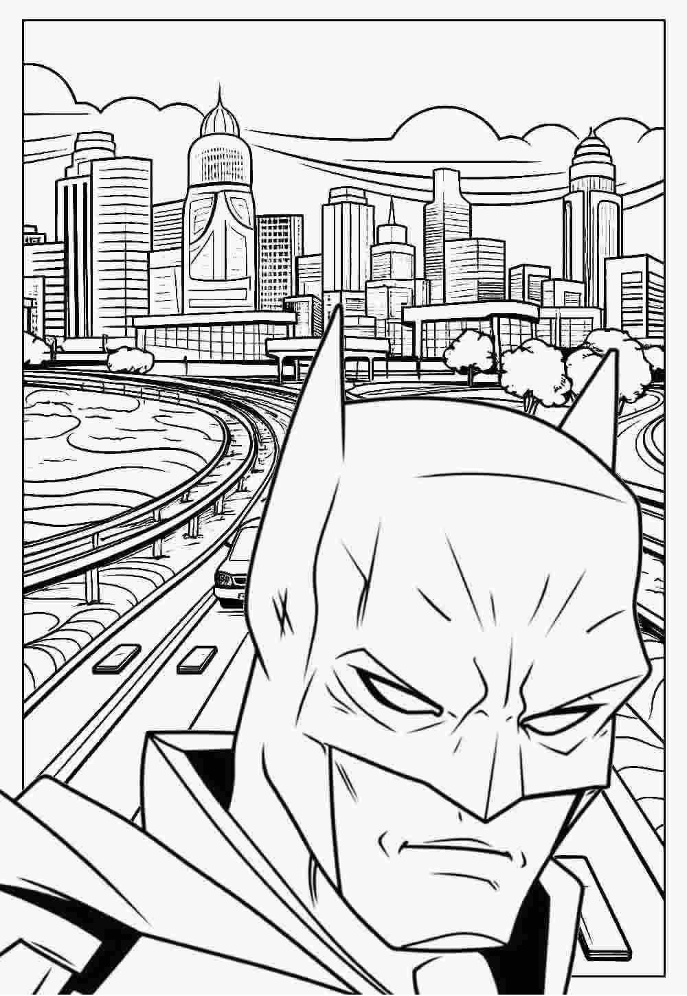 Desenho de Batman para imprimir