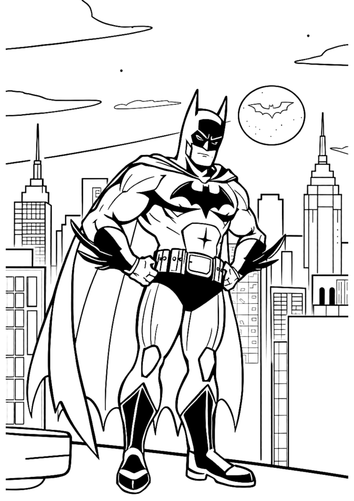 Desenho de Batman para imprimir