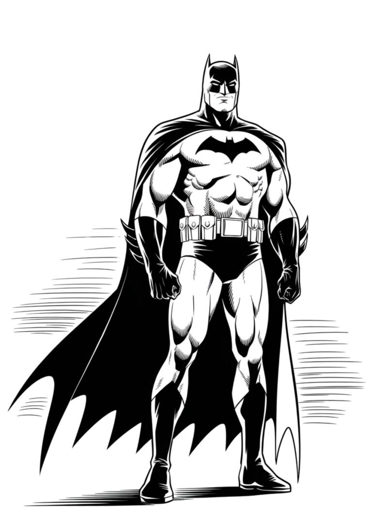 Desenho de Batman para imprimir