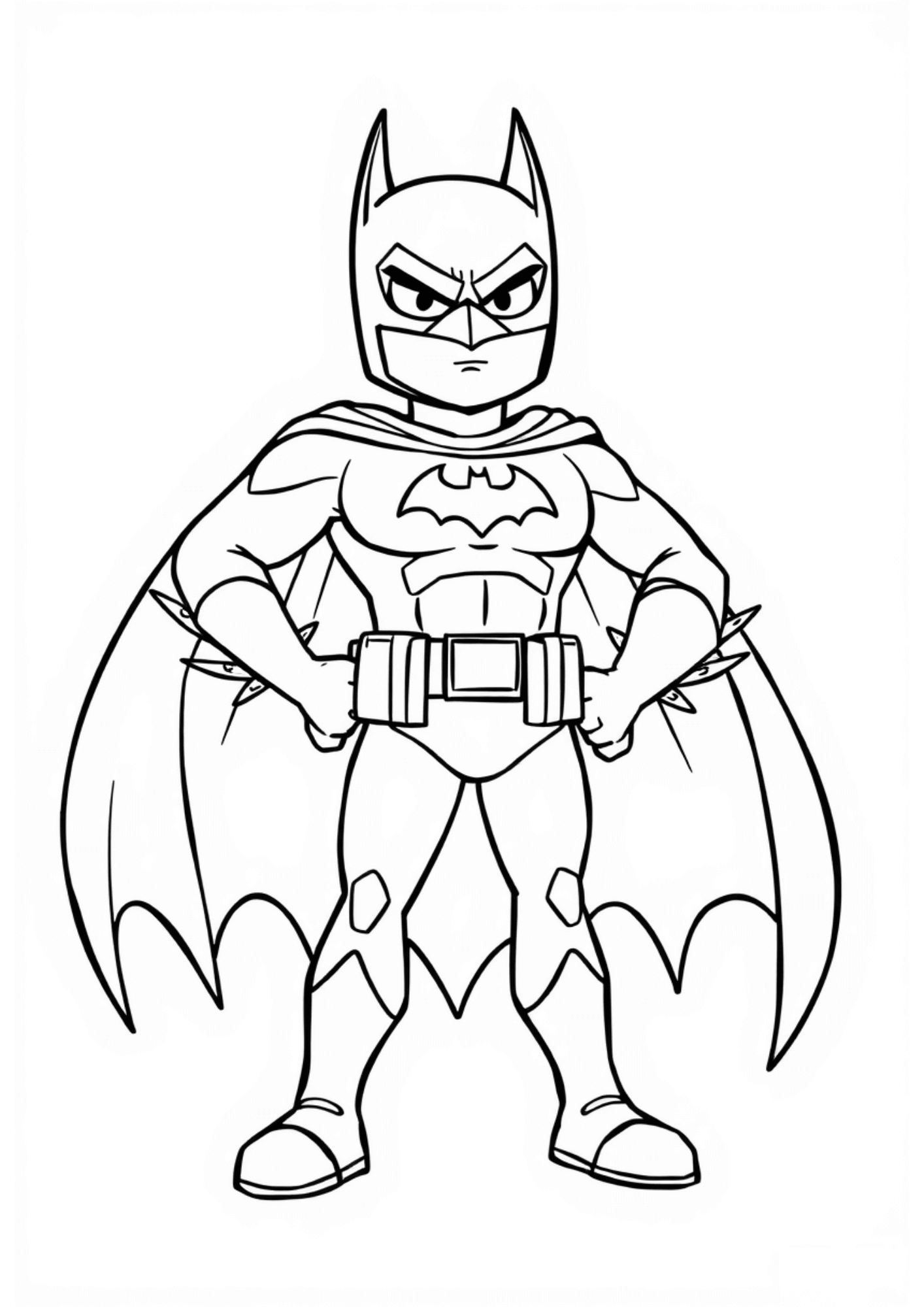 Desenho de Batman para imprimir