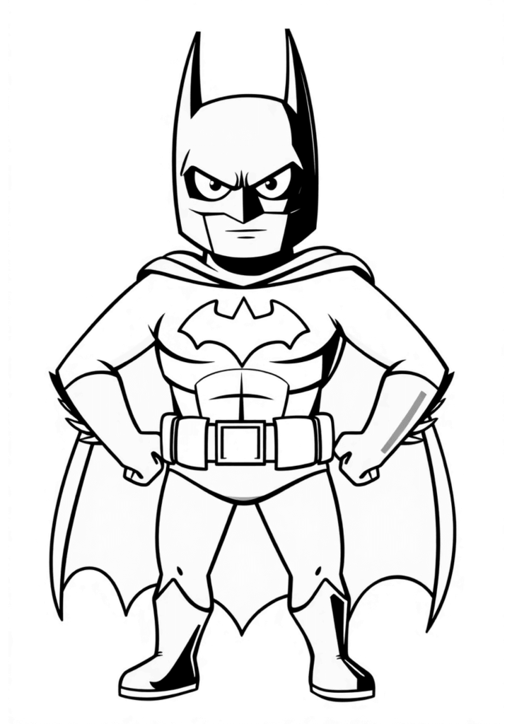 Desenho de Batman para imprimir