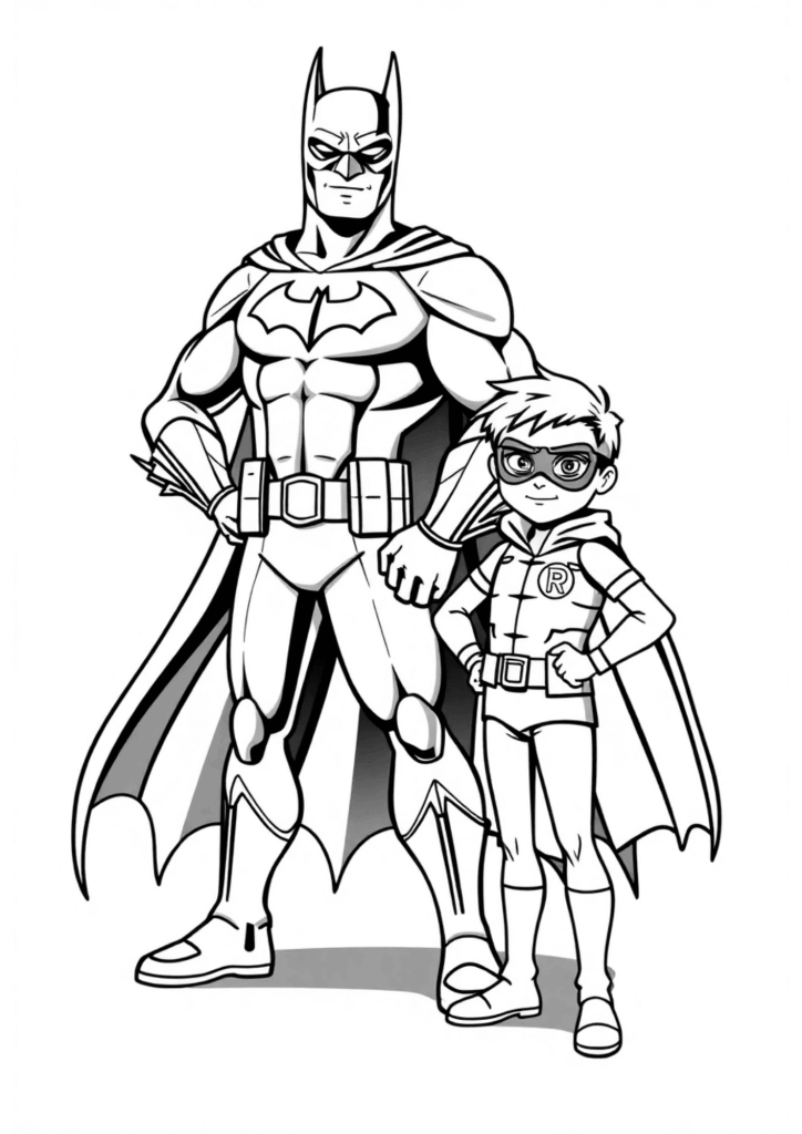 Desenho de Batman para imprimir