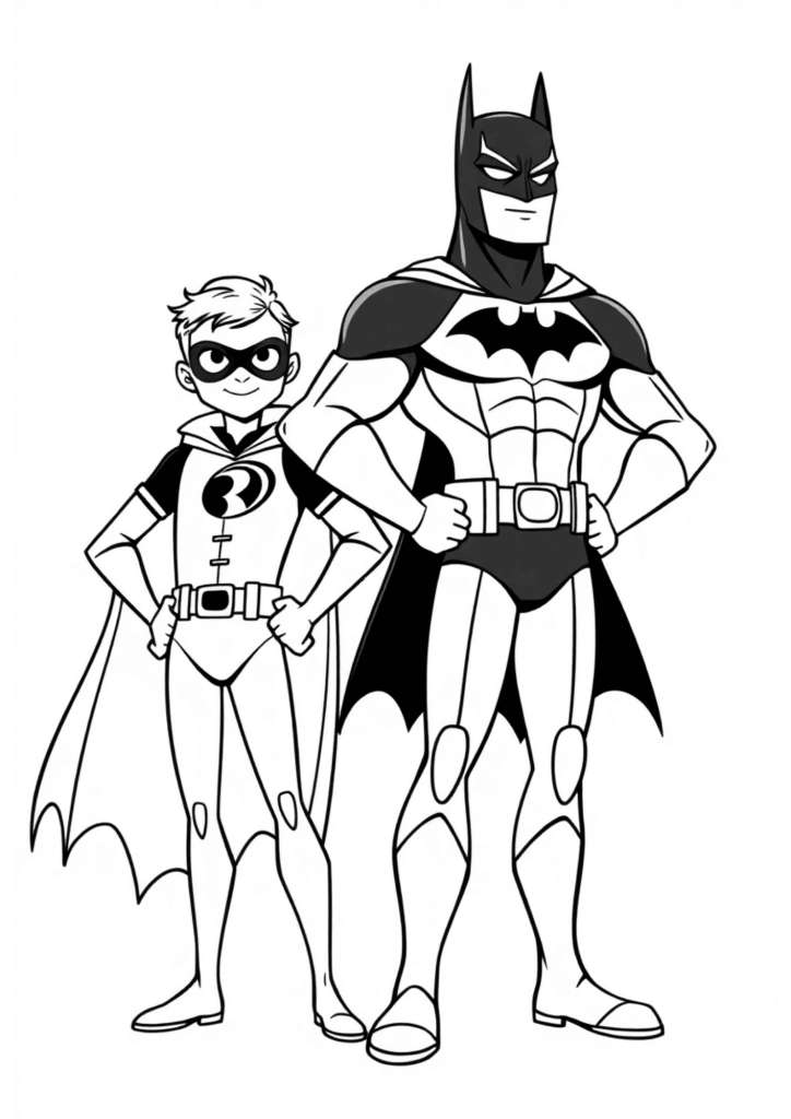 Desenho de Batman para imprimir