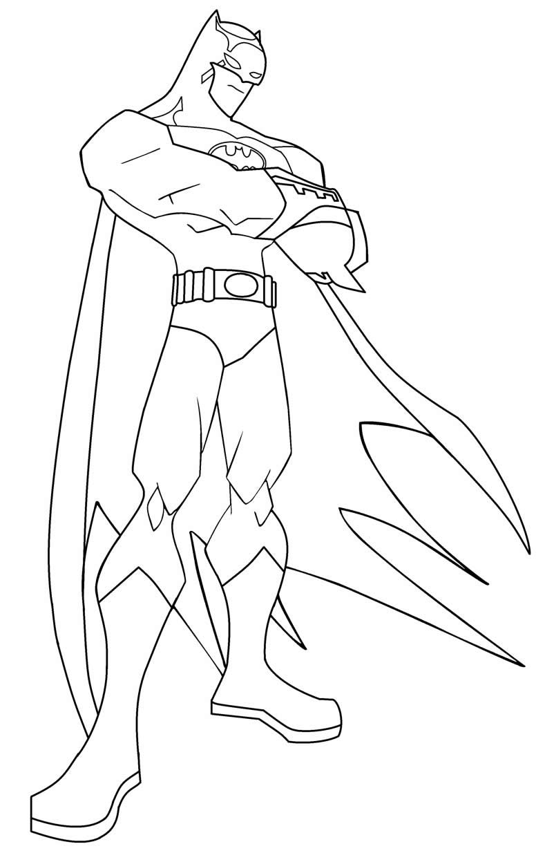Desenho de Batman para imprimir