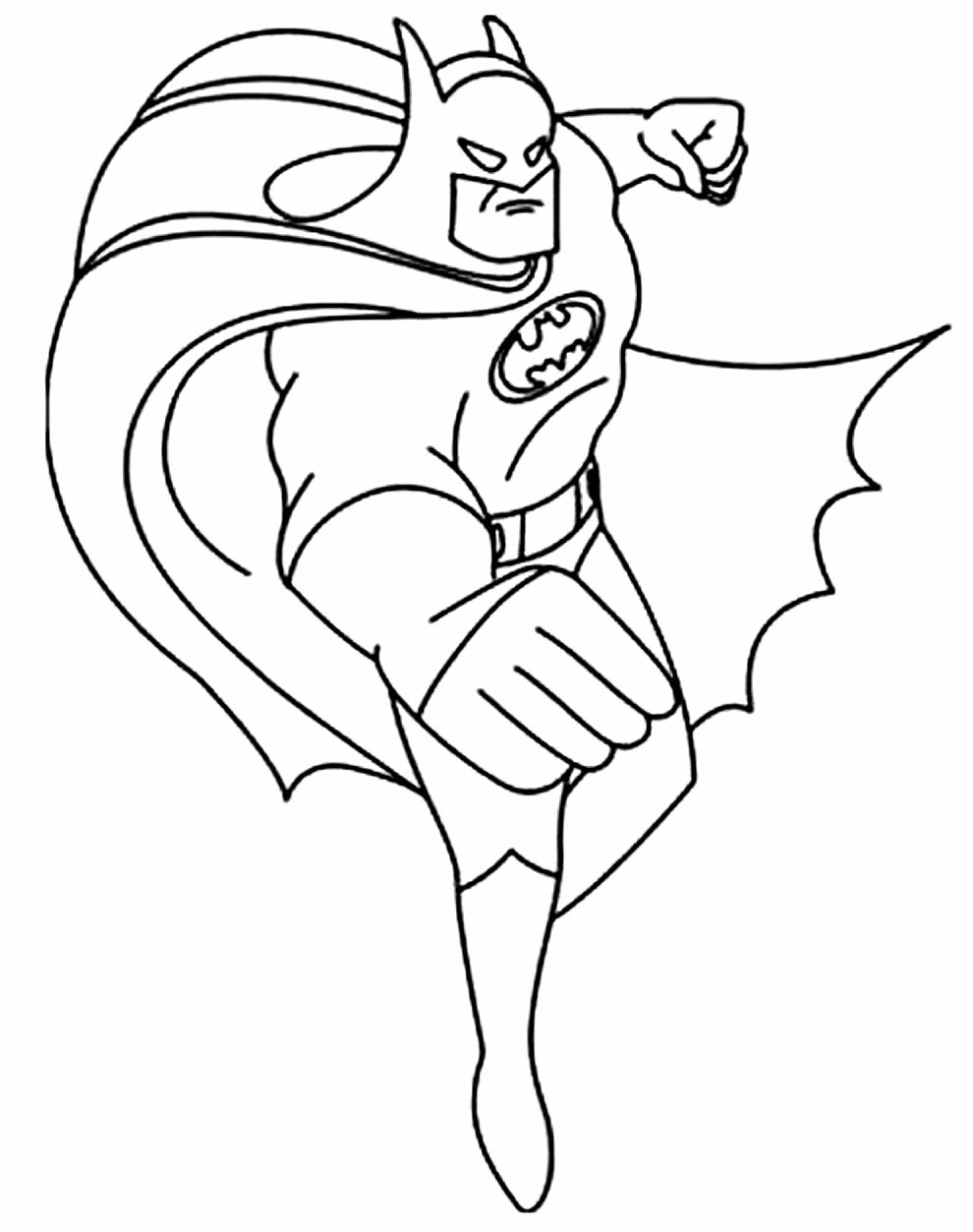 Desenho de Batman para imprimir