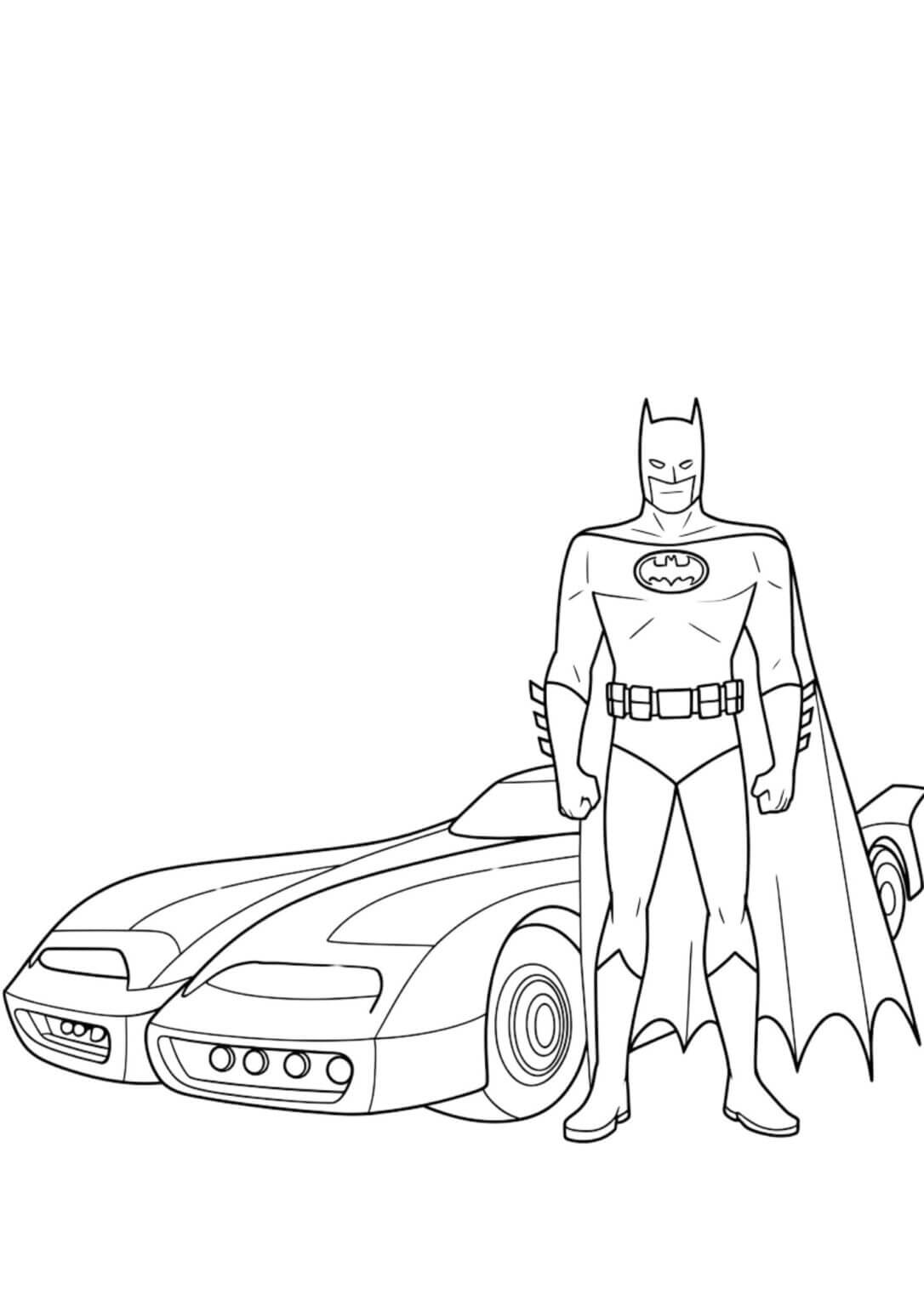 Desenho de Batman para imprimir