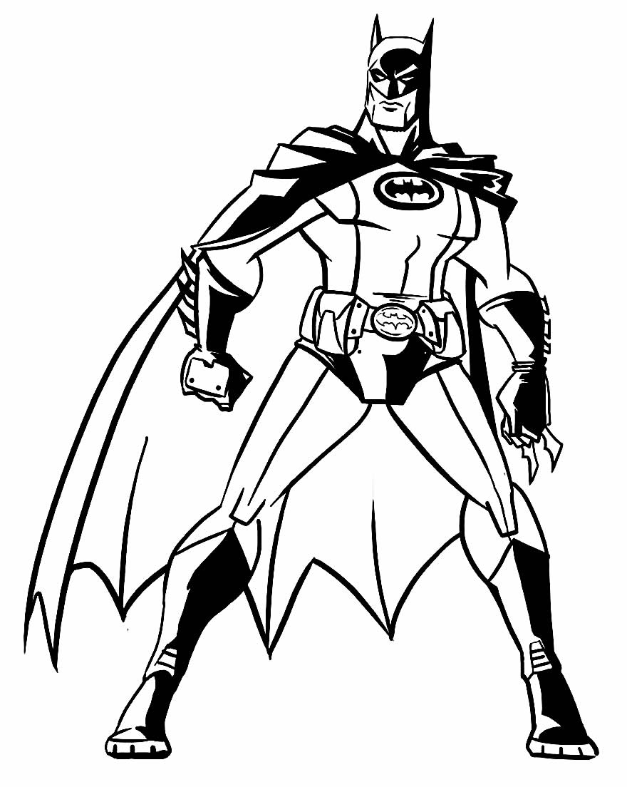 Desenho de Batman para imprimir