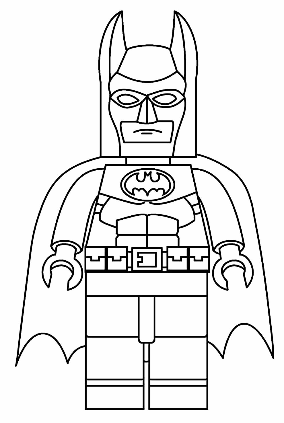 Desenho de Batman para imprimir