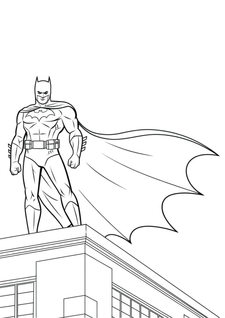 Desenho de Batman para imprimir