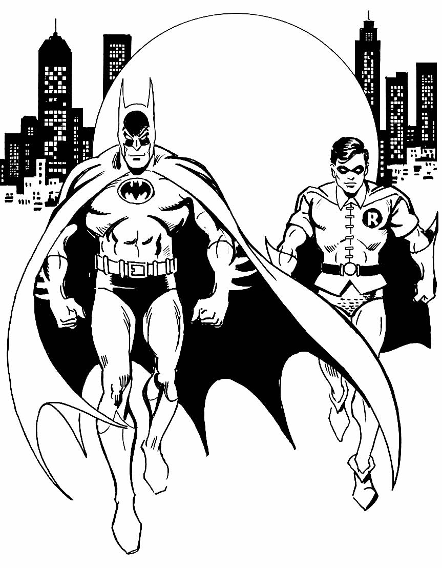 Desenho de Batman para imprimir