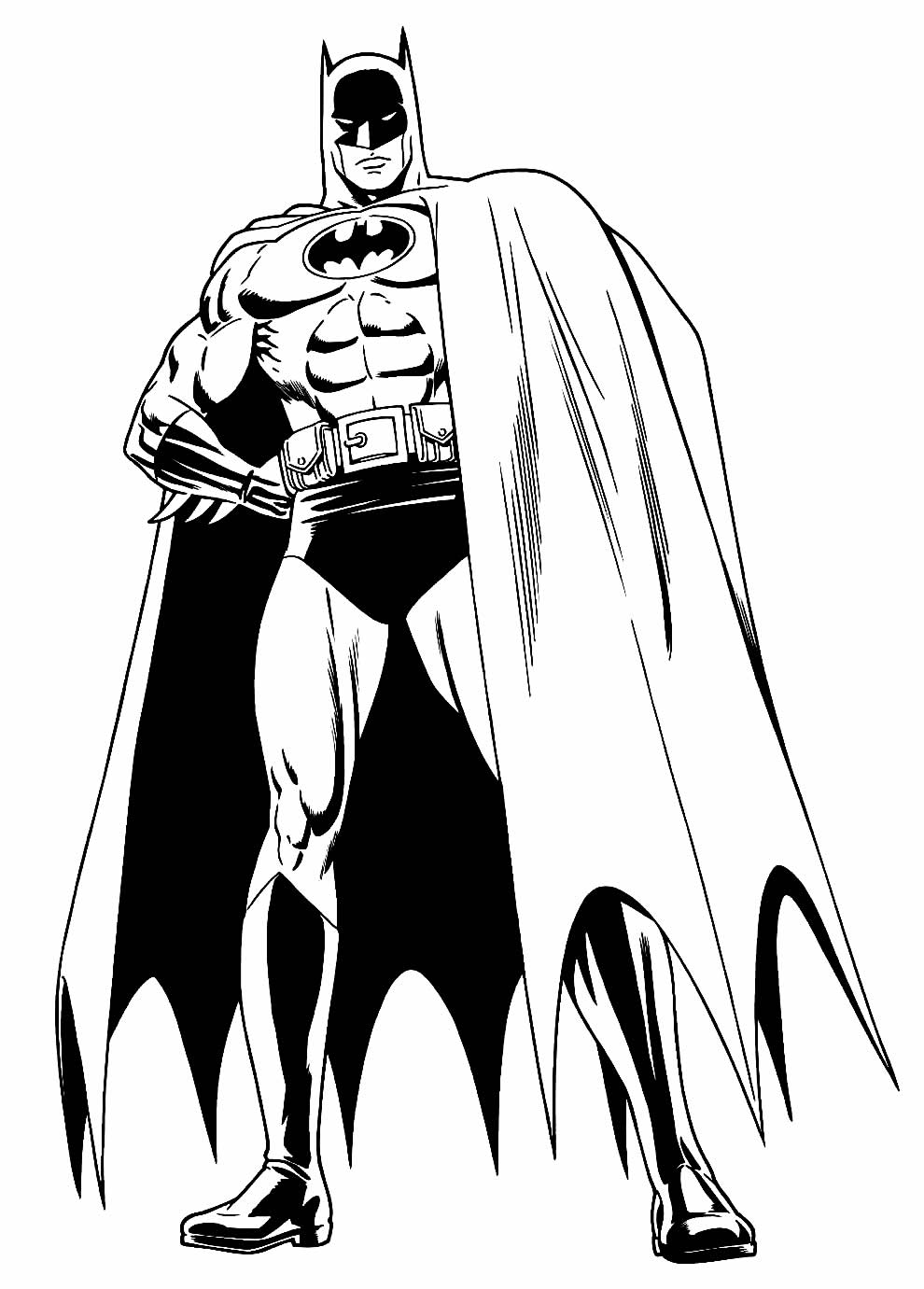 Desenho de Batman para imprimir