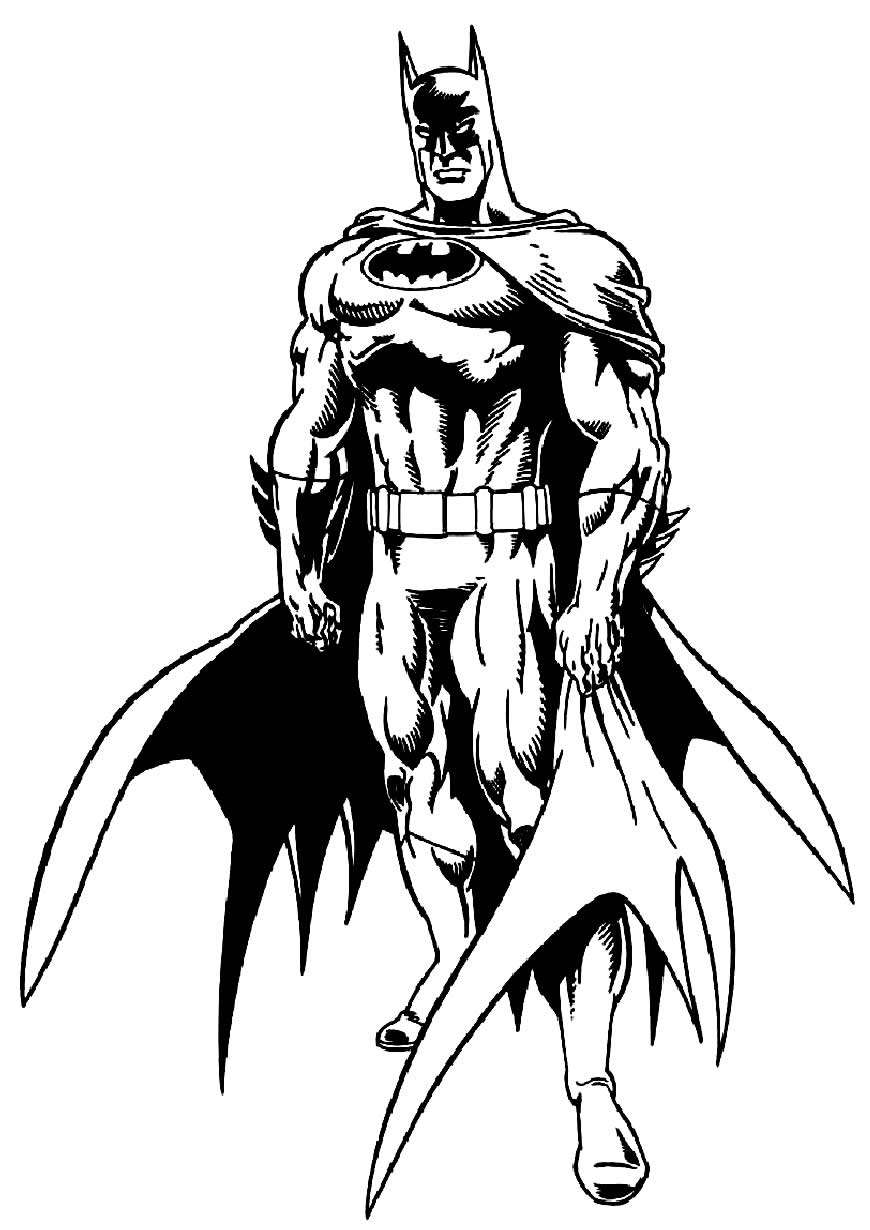 Desenho de Batman para imprimir
