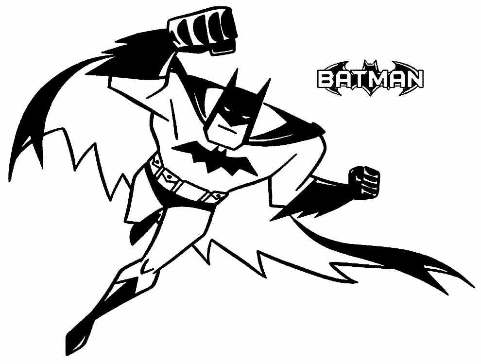 Desenho de Batman para imprimir
