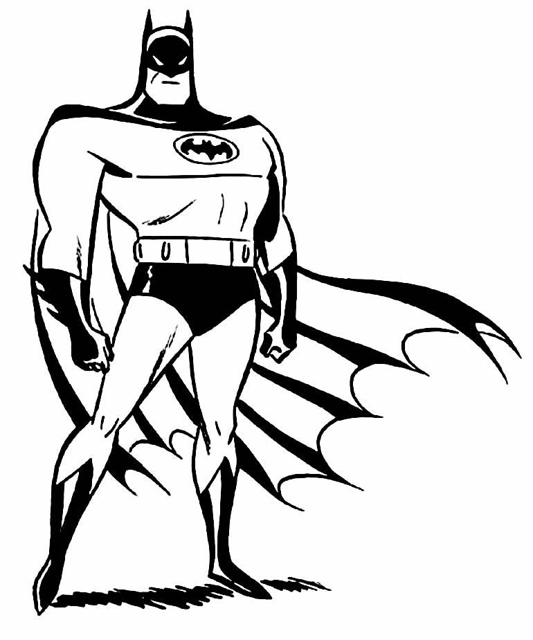 Desenho de Batman para imprimir