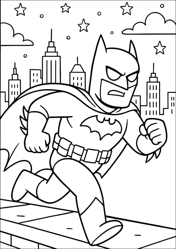 Desenho de Batman para imprimir