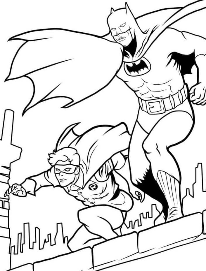 Desenho de Batman para imprimir