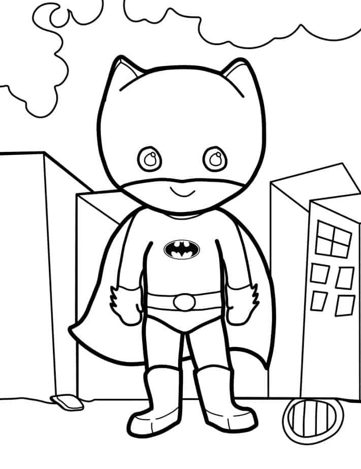 Desenho de Batman para imprimir