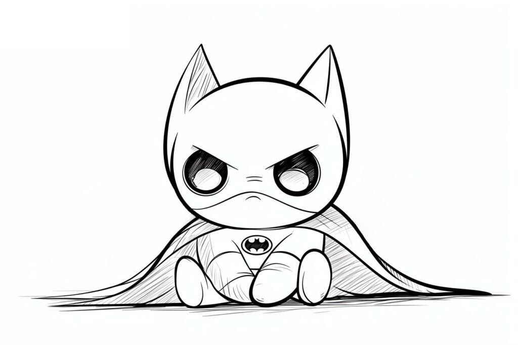 Desenho de Batman para imprimir