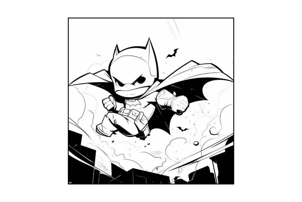 Desenho de Batman para imprimir