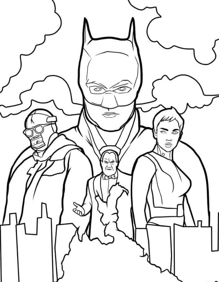 Desenho de Batman para imprimir