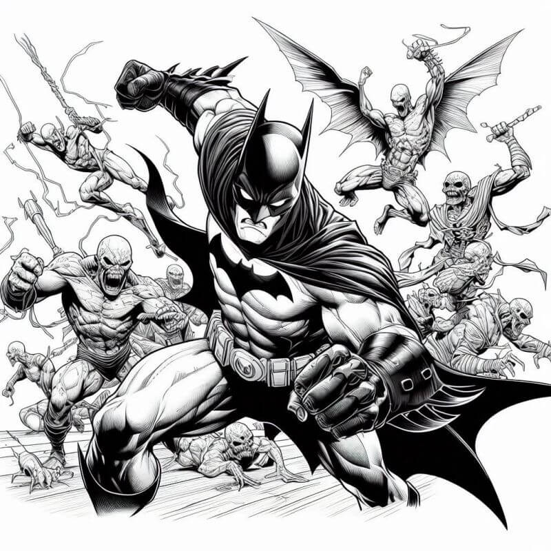 Desenho de Batman para imprimir