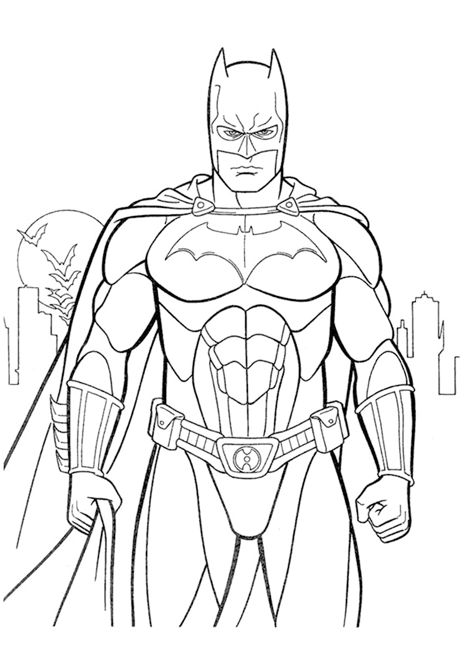 Desenho de Batman para imprimir