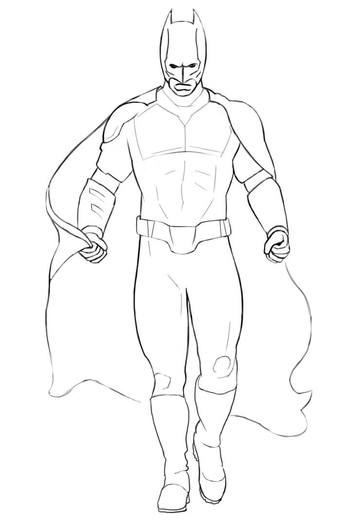 Desenho de Batman para imprimir