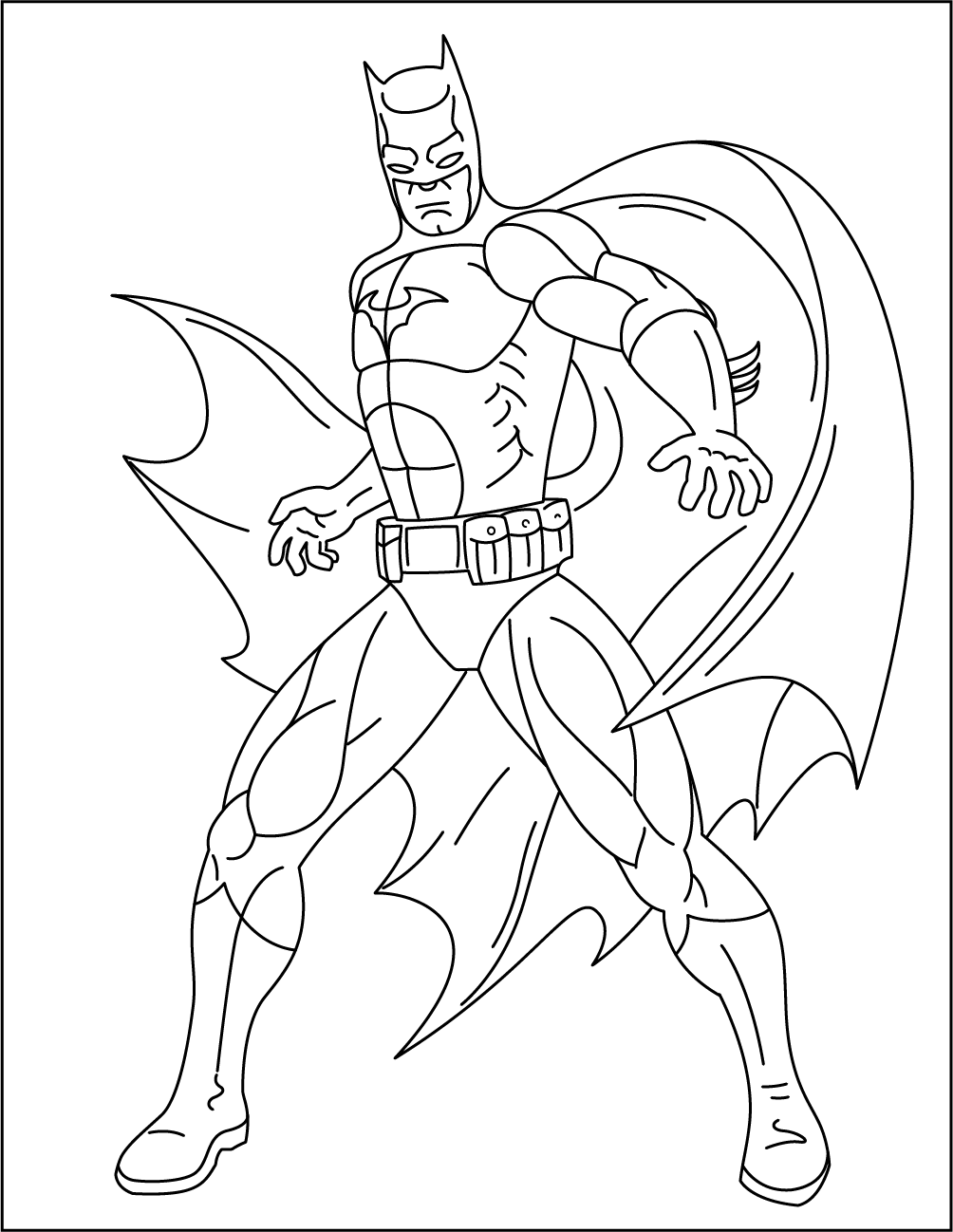 Desenho de Batman para imprimir