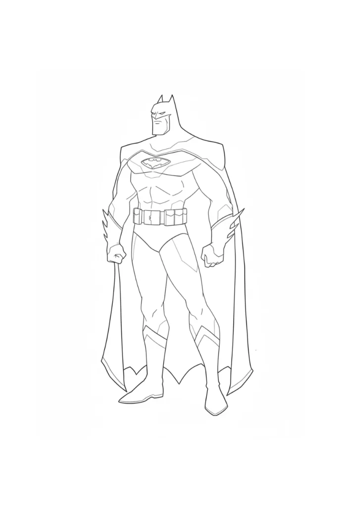 Desenho de Batman para imprimir
