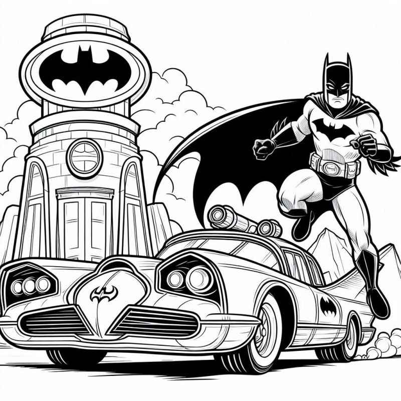 Desenho de Batman para imprimir