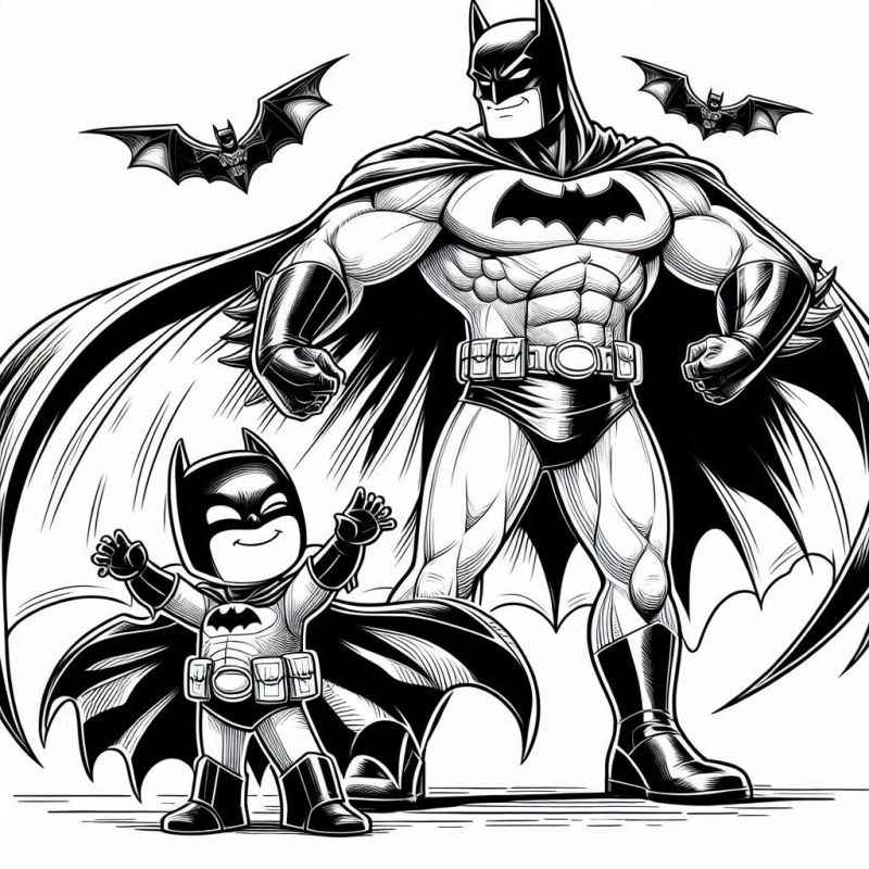 Desenho de Batman para imprimir