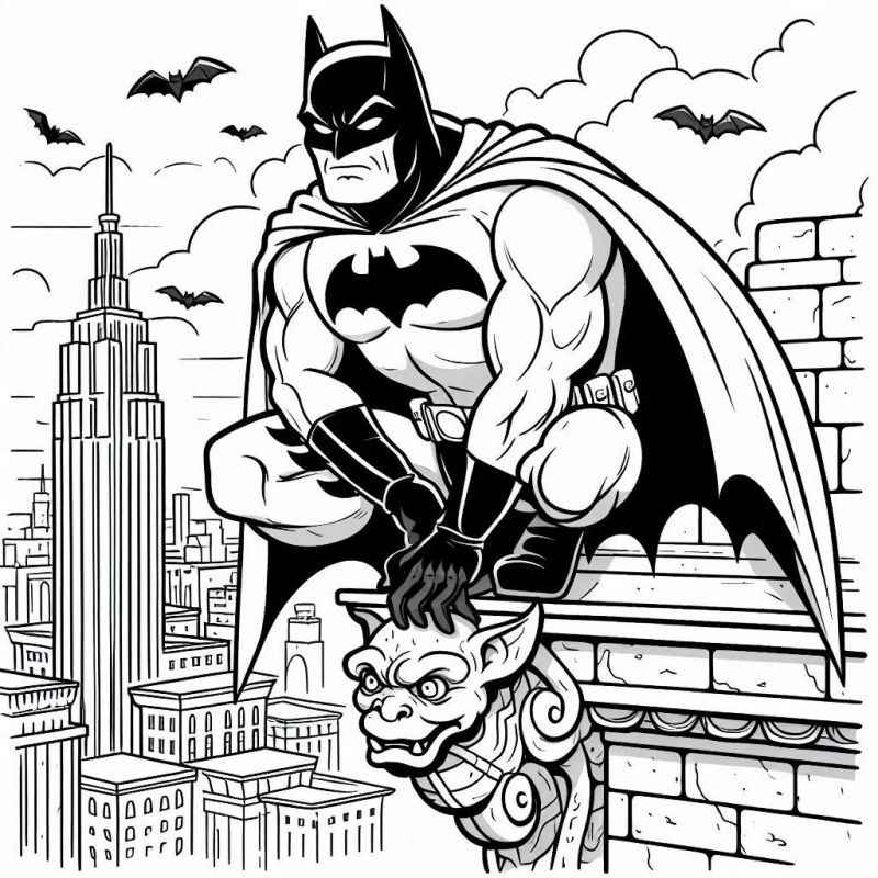 Desenho de Batman para imprimir