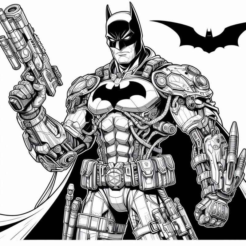 Desenho de Batman para imprimir