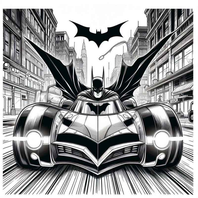 Desenho de Batman para imprimir