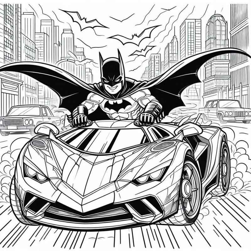 Desenho de Batman para imprimir