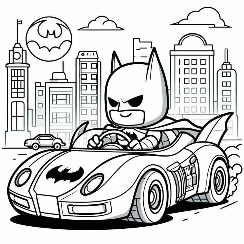 Desenho de Batman para imprimir