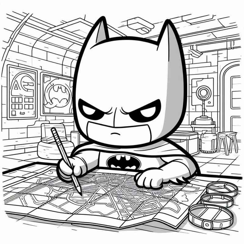 Desenho de Batman para imprimir