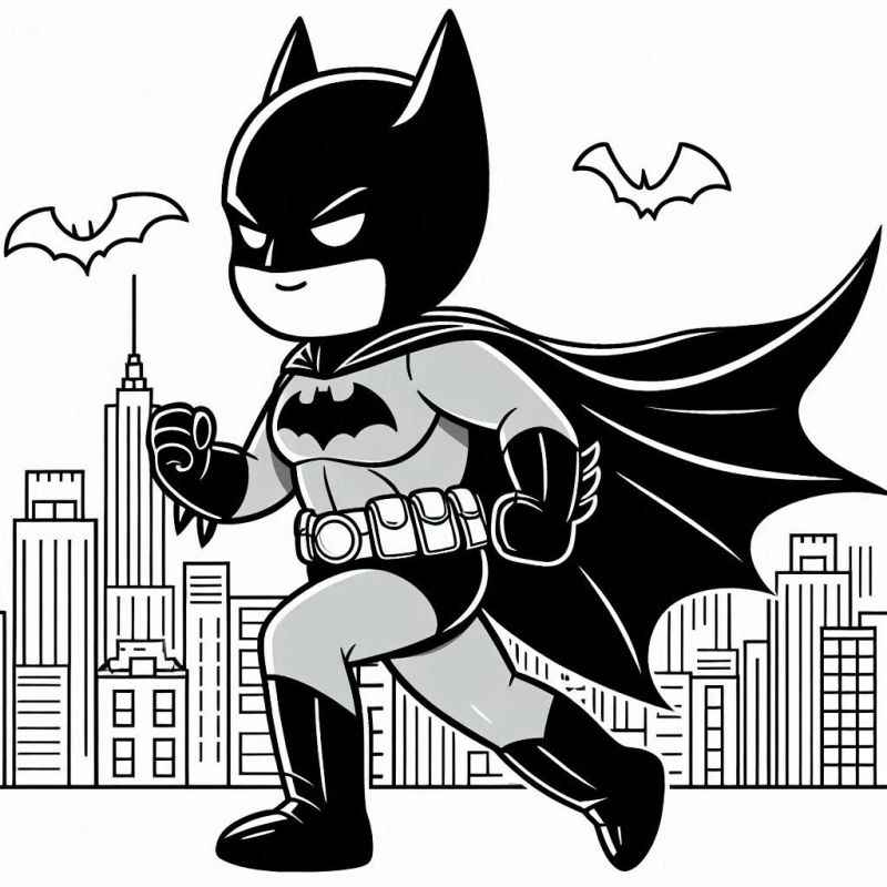 Desenho de Batman para imprimir