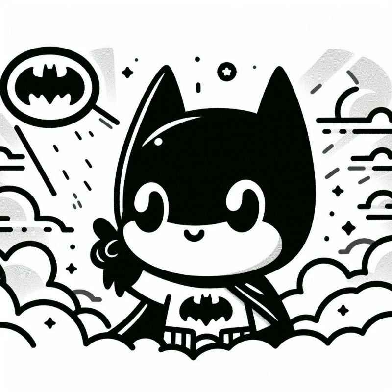 Desenho de Batman para imprimir