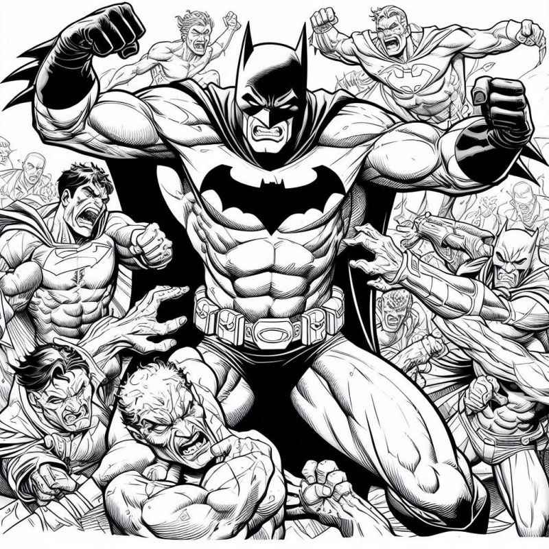 Desenho de Batman para imprimir