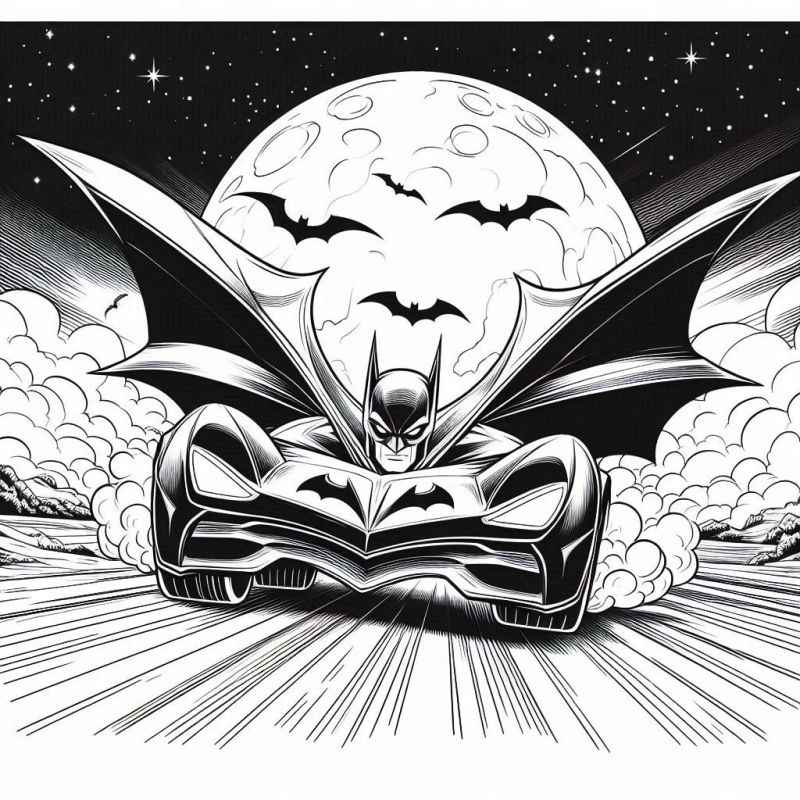 Desenho de Batman para imprimir