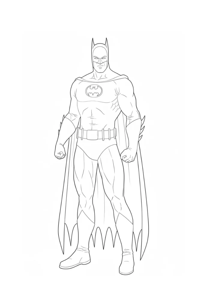 Desenho de Batman para imprimir