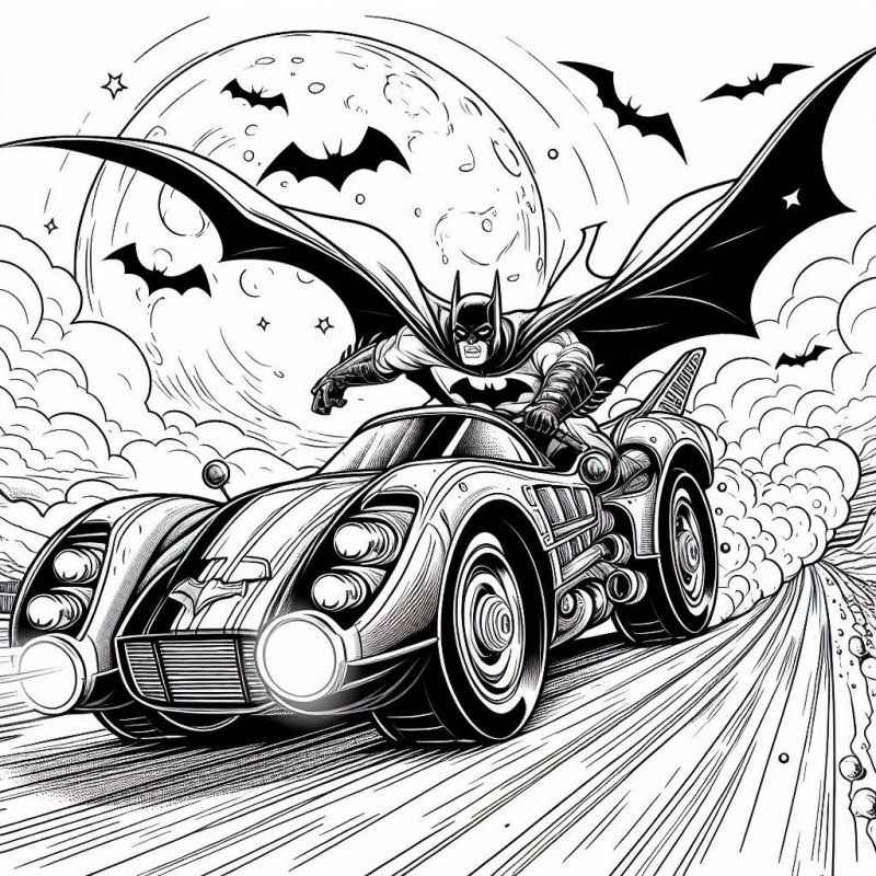Desenho de Batman para imprimir