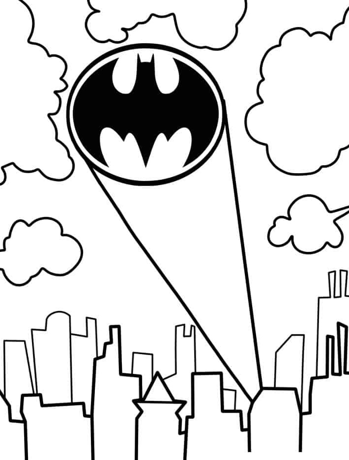 Desenho de Batman para imprimir