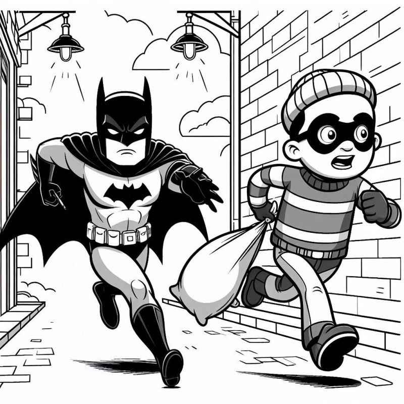 Desenho de Batman para imprimir