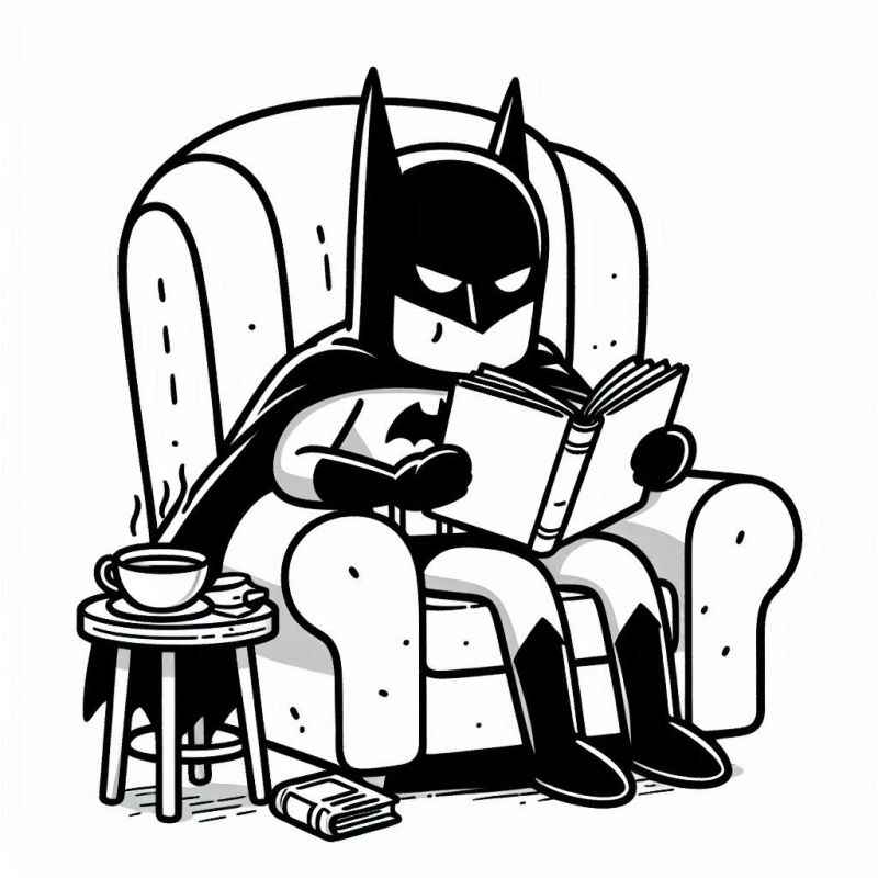 Desenho de Batman para imprimir