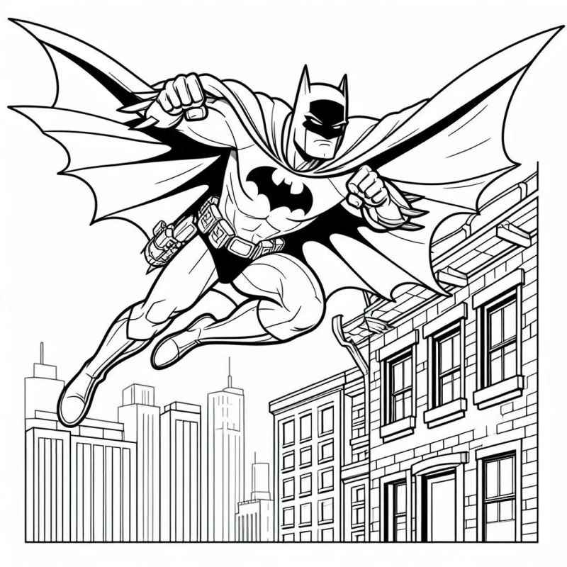 Desenho de Batman para imprimir