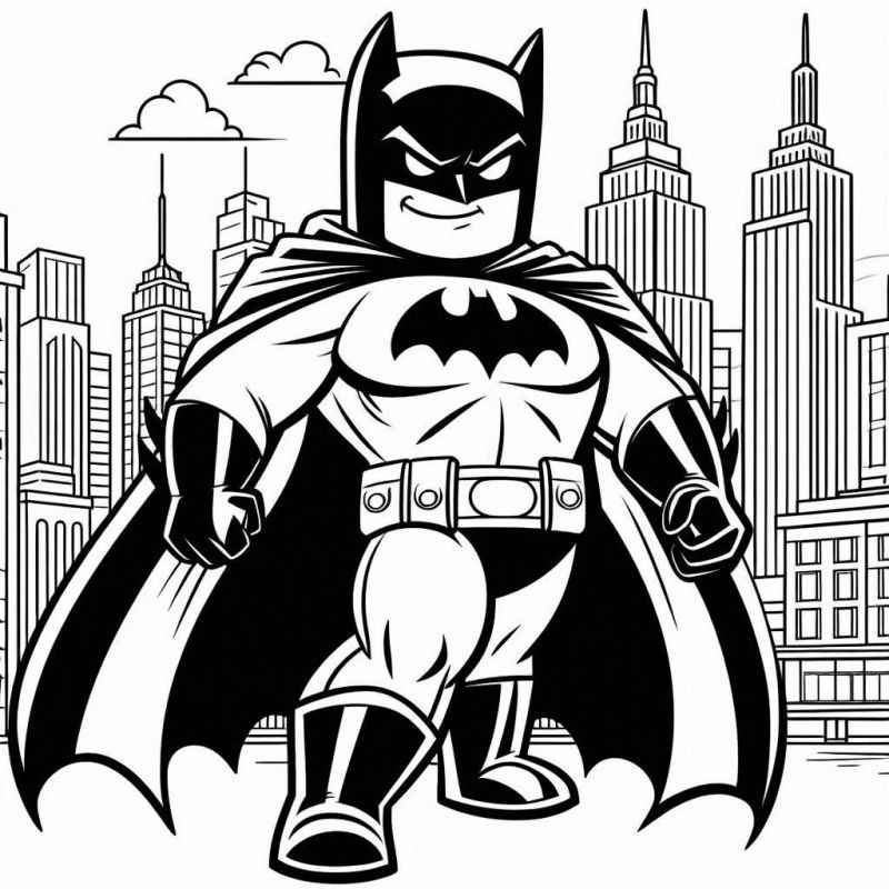 Desenho de Batman para imprimir