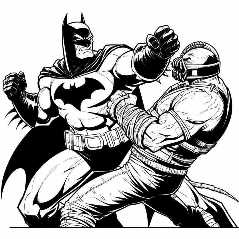 Desenho de Batman para imprimir